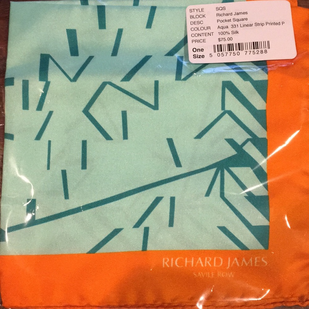Richard James Pocket Square, NWT